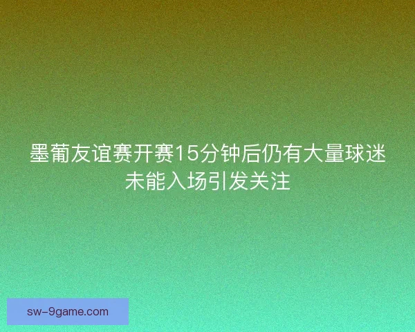 墨葡友谊赛开赛15分钟后仍有大量球迷未能入场引发关注 墨葡友谊赛开赛15分钟后仍有大量球迷未能入场引发关注